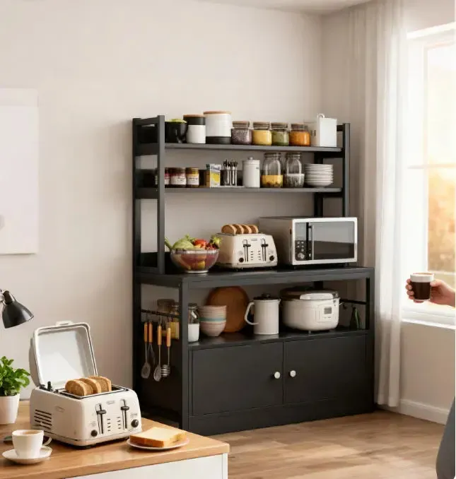 Modern Rack Mueble Organizador Para Horno Cicroonda Multiuso