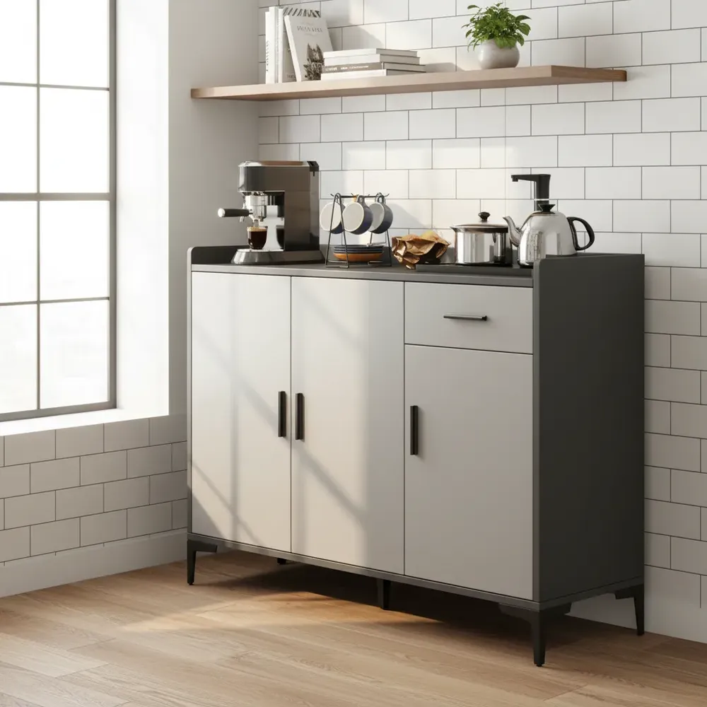 Mueble Cocina Pequeñas De Madera Comedor Alacena Con Puerta