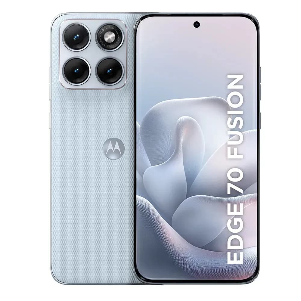 Smartphone Motorola Edge 70 Fusion 5g, 256 GB, 24 GB (8 GB de Ram + 16 GB de Ram Boost), cámara Sony Lytia 710 de 50 MP, pantalla Extreme Amoled de 144 Hz de 1,5 K, color blanco