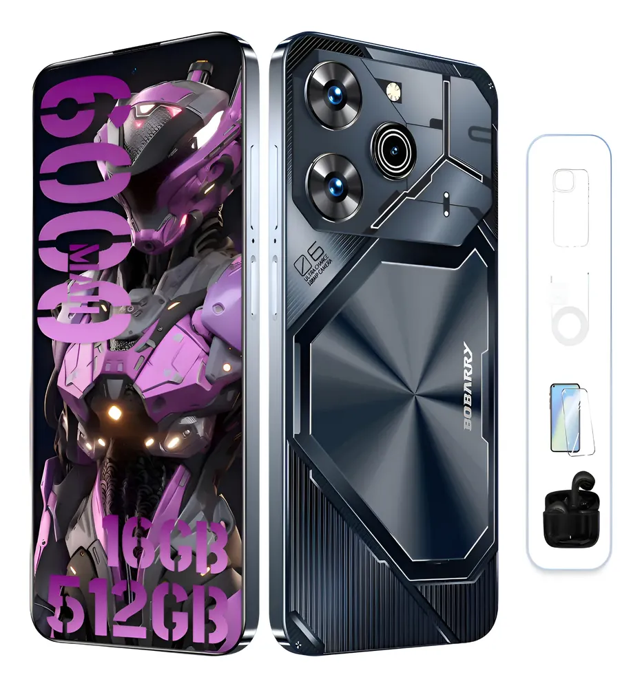 Smartphone Pava6 Pro 2025 512gb 16gb Ram -jregalo Auriculares Bluetooth!- Dual Sim-5g-gps- Batería 6000mah Larga Duración -ofertas