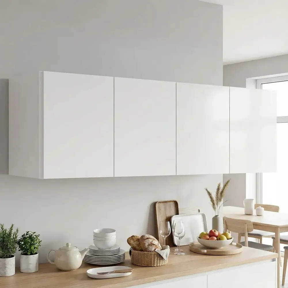 Repisas Gabinetes Flotantes Con 4 Puertas Mueble Para Cocina