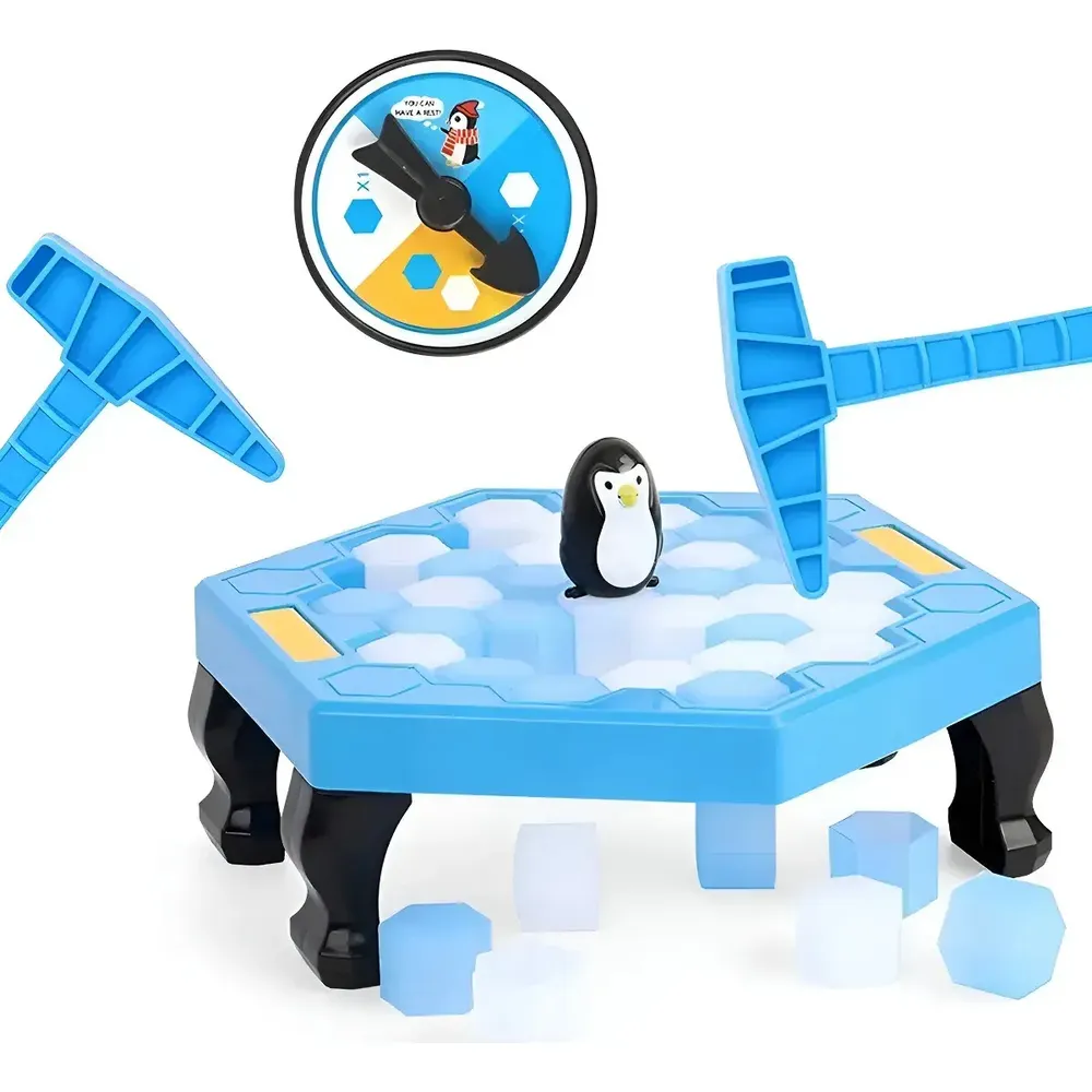 Juego De Mesa Rompehielos Con Pingüino Y Martillos