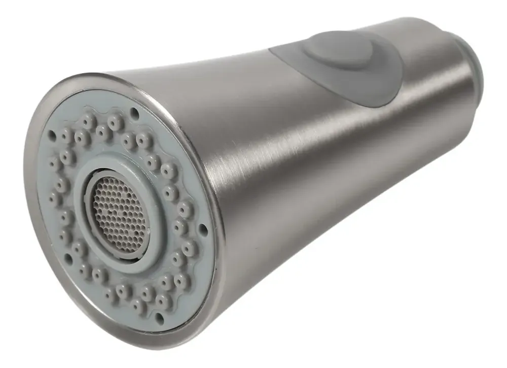 Cabezal Repuesto Para Llave De Cocina Con Botón Plateado Mate