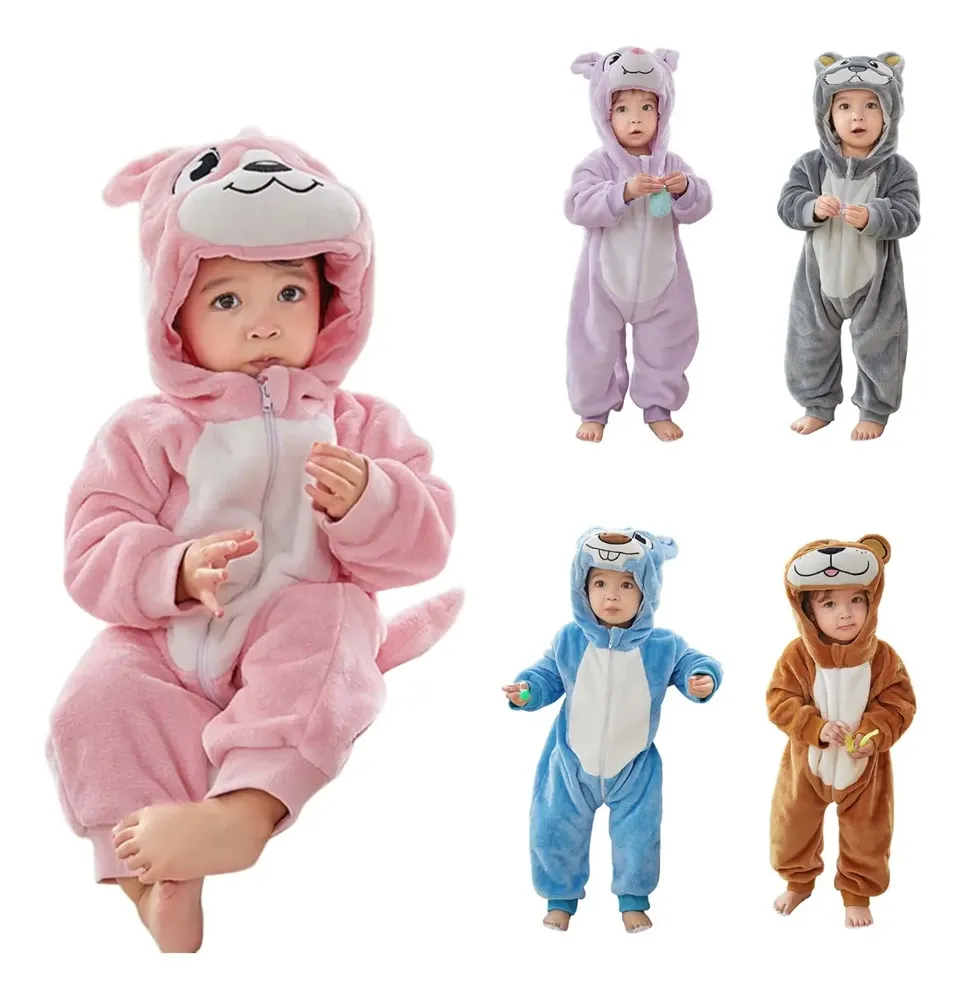 Mamelucos Para Bebés En Forma De Animales Calientes Gorro