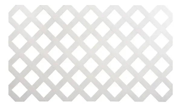 Cerca Diamond Plástico Blanco 121 X 242 Cm Blanco