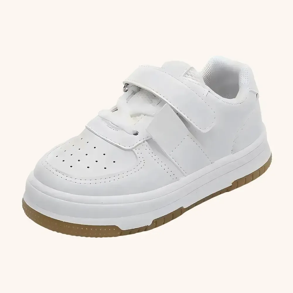 Tenis Deportivas De Suela Blanda Con Velcro Para Niños