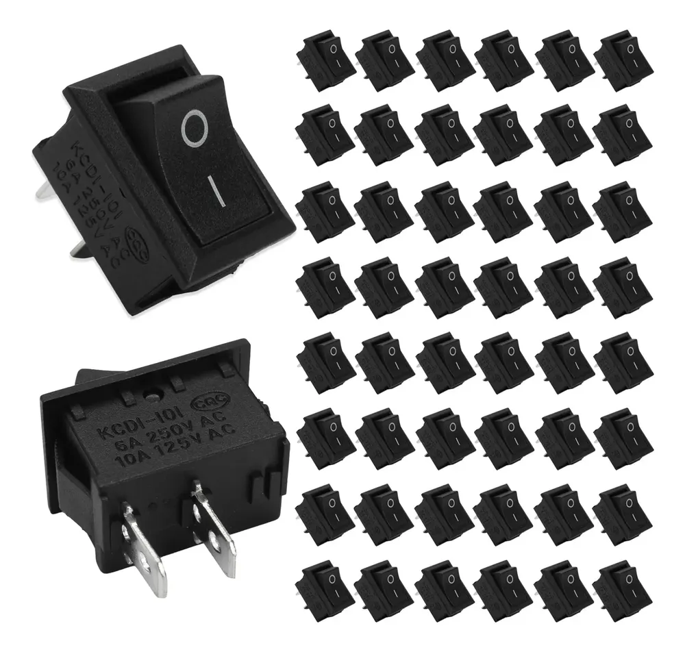 50 Piezas De Switch 10a 125v 250v 2 Terminales 2 Posiciones