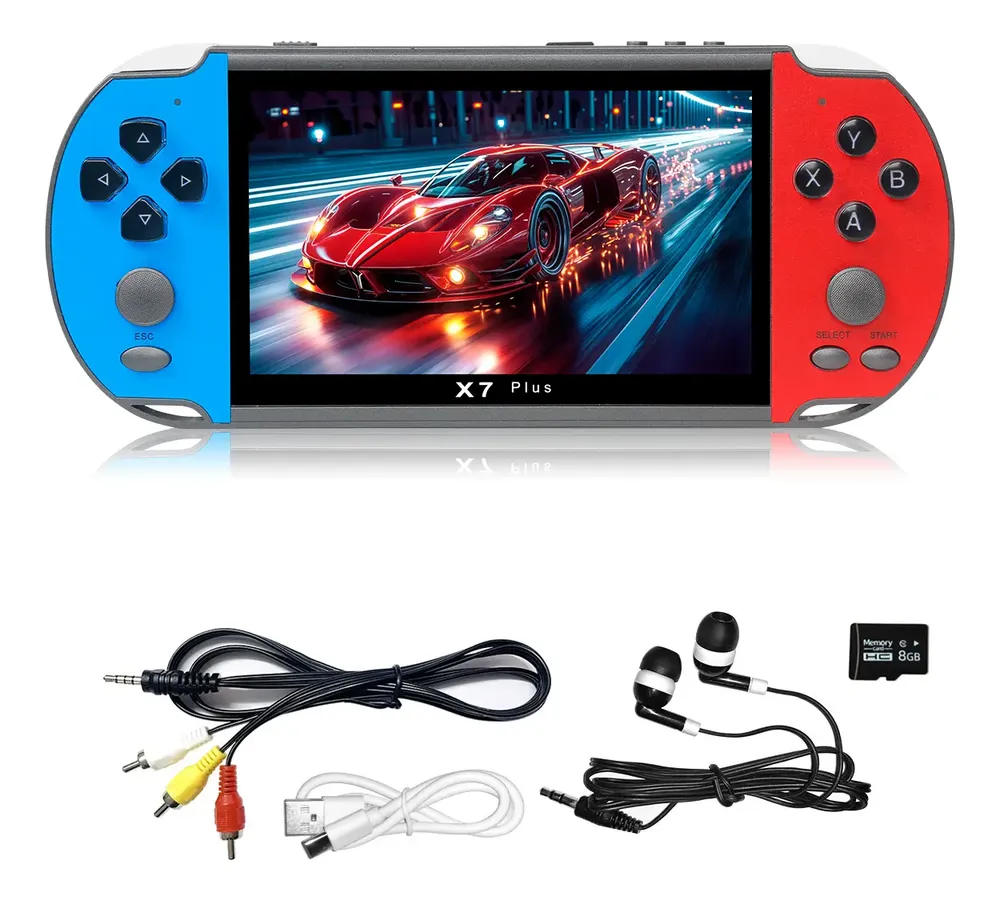 X7 Plus Consola Portatil Con Doble Rocker Pantalla Fhd 5.1