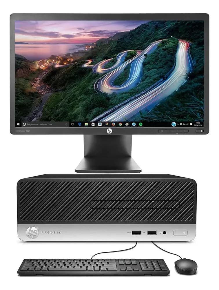 Potente Hp 400 G4 I3 6th Gen 8gb 128gb Ssd Monitor 22  Wifi (Reacondicionado)
