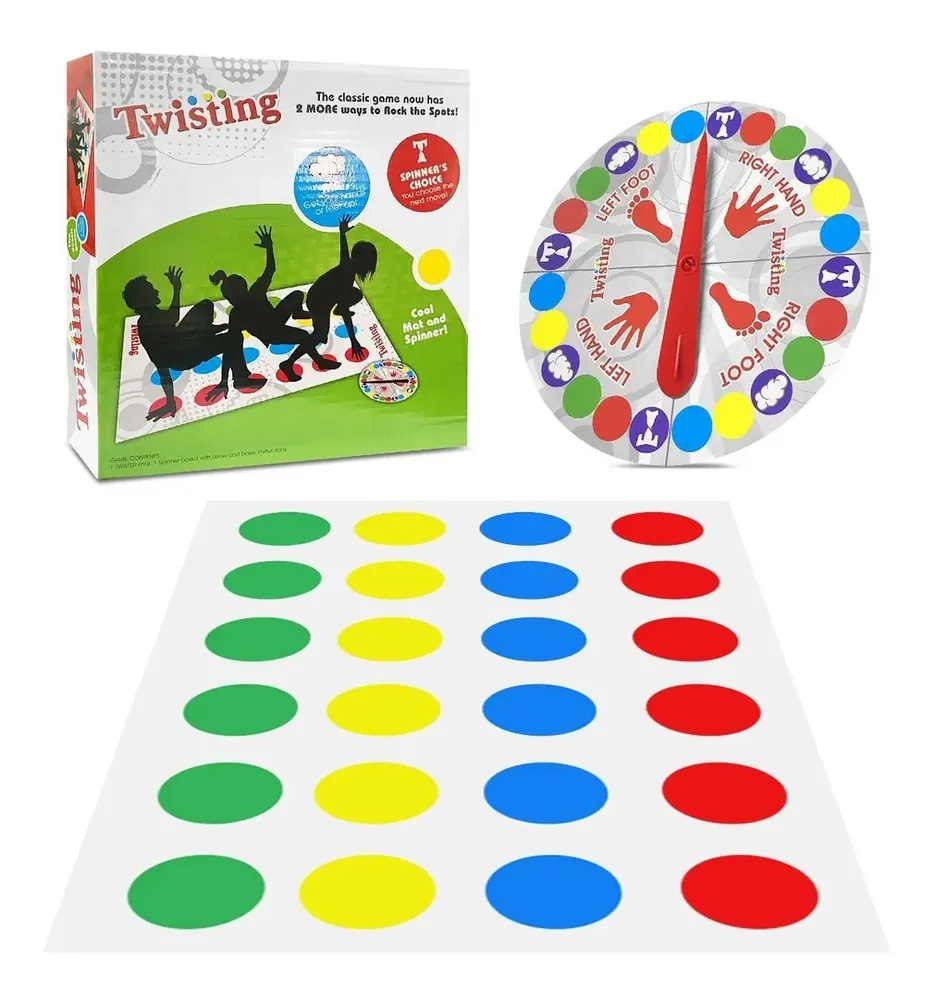 Show Me Twister Clásico Juego De Piso Interacción Familiar Part M501 Inglés