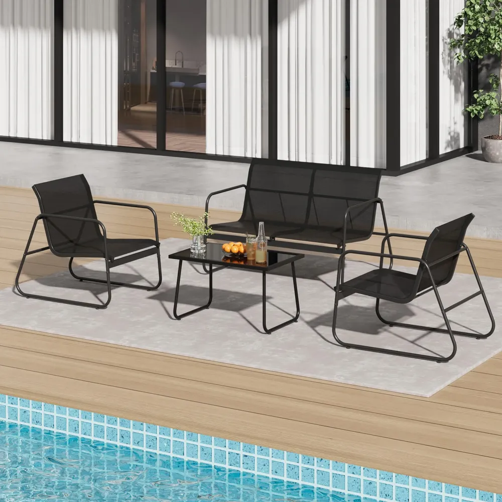 Conjunto De Conversación Moderno Para Patio Exterior
