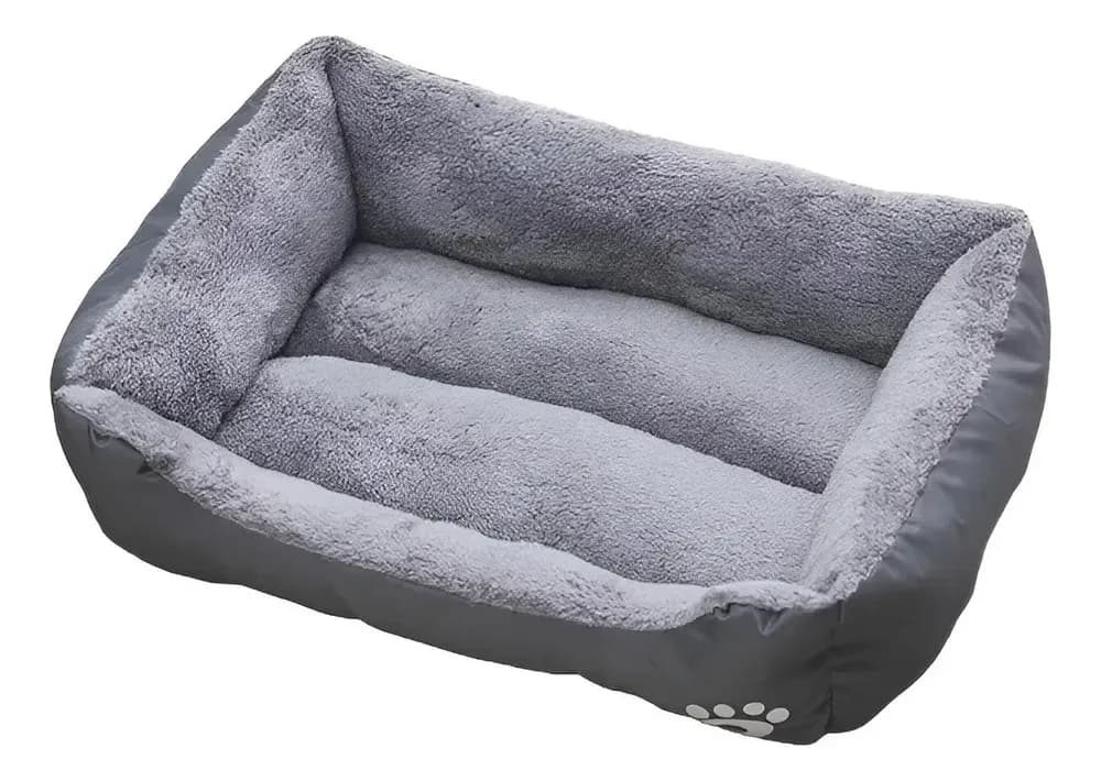 Cama Tipo Colchón Para Perro Y Gato Con Cojín Y Manta