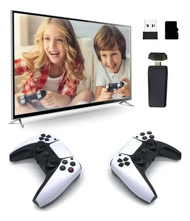 Video Juego Gamer Stick 4k Para Televisión Con 2 Control