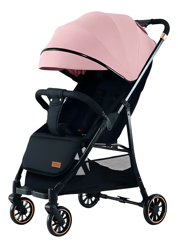 Carriola Plegable Ligera De Viaje Para Bebé Rosa