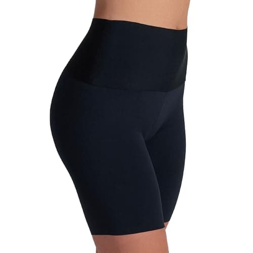 Leonisa Boxer Mujer Tipo Faja Short Invisible Control Moderado y Fajón Antideslizante - Calzon Faja Colombiana Mujer Moldeadora