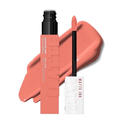 Maybelline SuperStay Matte Ink Labial Líquido, Larga Duración 16 Horas, Alta Pigmentación Sin Transferencia, Aplicador de Precisión en Flecha, Tono 60 Poet, 5 ml