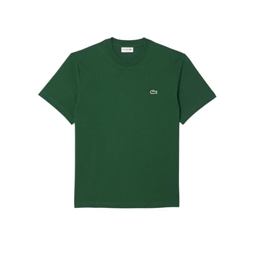 Lacoste - Playera de algodón con Logotipo para Hombre, Verde, M