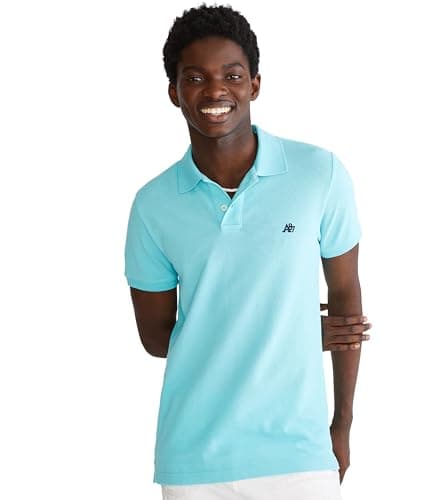 Aeropostale - Polo para Hombre, Azul (Blue Radiance), X-Small