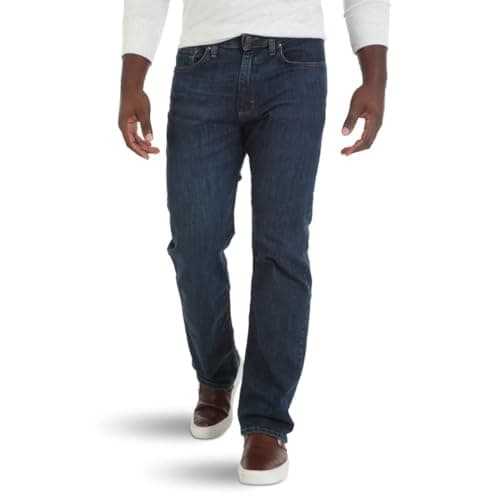 Wrangler Authentics - Pantalones de Mezclilla de Ajuste Relajado para Hombre, Carbon, 31W x 30L