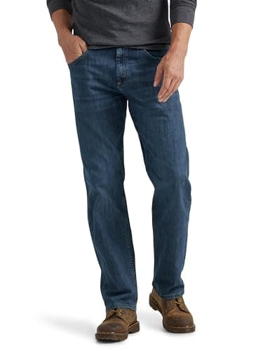 Pantalón de Jean Wrangler Authentics, clásico, de Ajuste Holgado, para Hombre, Slate Flex, 32W x 32L