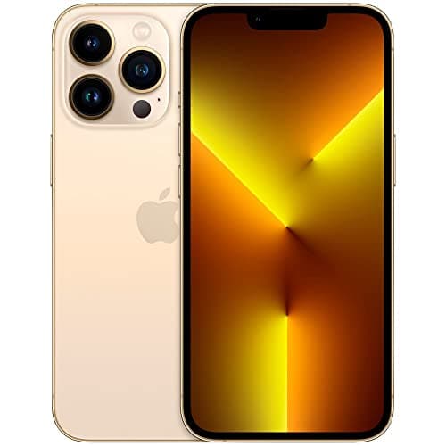 Apple iPhone 13 Pro Unlocked - 6.1" OLED, A15 Bionic Chip, 6GB RAM, 1TB, 12MP Front Camera, 2532 x 1170 pixels, Ceramic Shield, Gold Refurbished