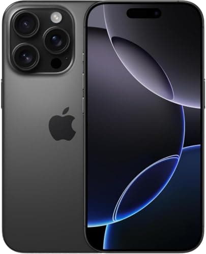 Apple iPhone 16 Pro 1TB Titanio Negro Desbloqueado (Reacondicionado) Esim