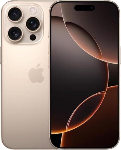 Apple iPhone 16 Pro Max 256GB Titanio del Desierto Desbloqueado (Reacondicionado) Esim