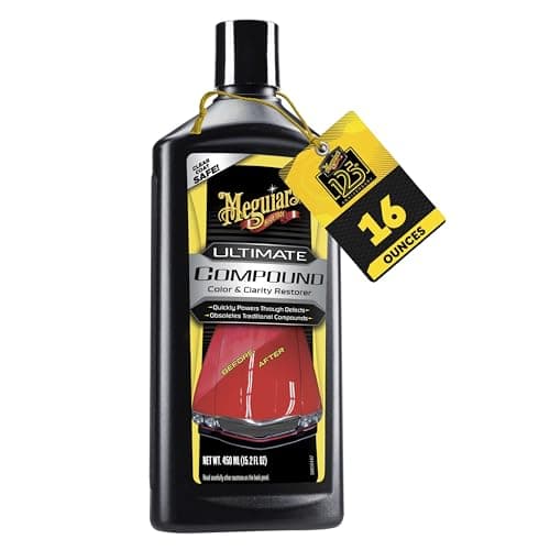 MEGUIAR'S - Esmalte líquido con acabado de espejo Ultimate Compound, elimina manchas persistentes, gotas de pájaros y más, (¡NUEVO)! por