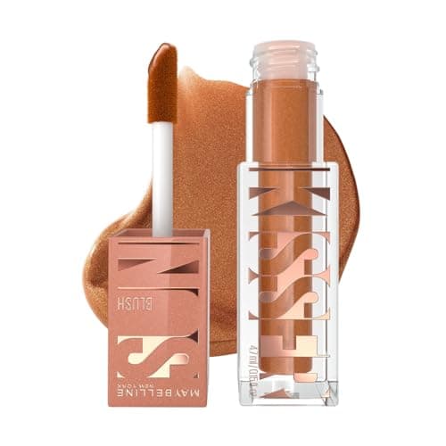 Maybelline SunKisser Blush Líquido, Brillo Natural como Besado por el Sol, Larga Duración hasta 12H y Fórmula con Vitamina E, Tono 11 Electric Bronze, 4.7 ml