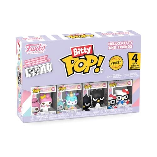 Funko Pop! Bitty: Sanrio - My Melody, Pochacco (Unicorn Party), Badtz-Maru, and A Surprise Mystery Mini Figure - 0.9 Inch (2.2 Cm) - Hello Kitty Collectable