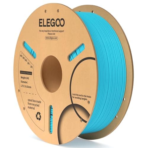 ELEGOO Filamento PLA 1.75 1KG Azul Cielo, Filamento PLA Plus para Impresora 3D, Precisión Dimensional +/- 0.02mm, Carrete Filamento 3D,para Mayoría Impresoras 3D