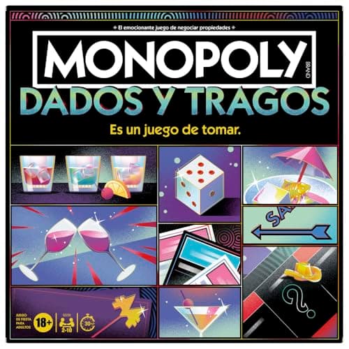 Monopoly Juego de Mesa Tragos y Dados